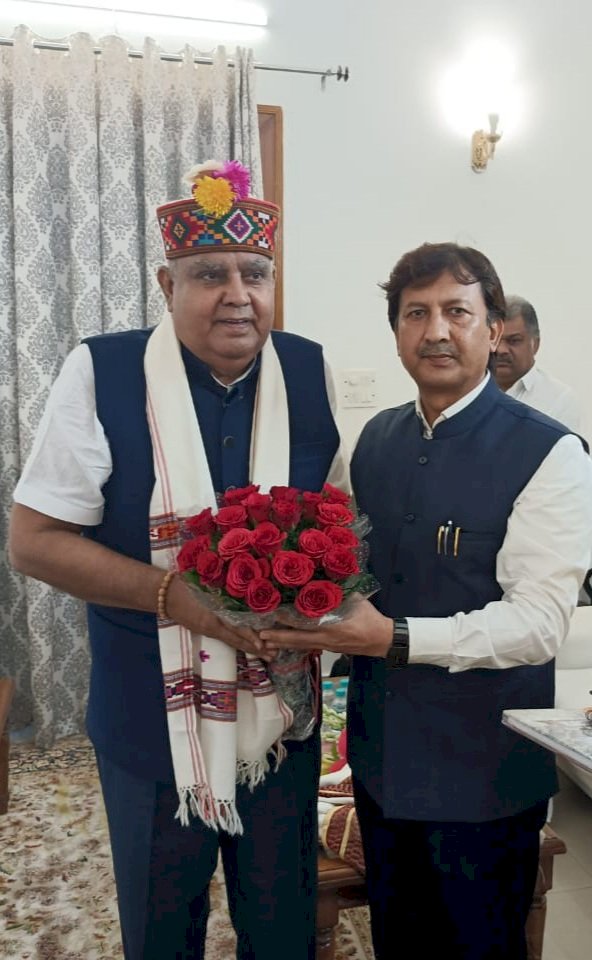 Himachal  Pradesh Rajya Sabha Member  Prof Dr Sikandar Kumar called on Vice President Sh Jagdeep  Dhankhar in New Delhi and congratulated him.