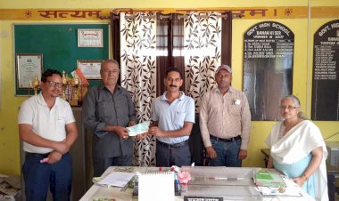 टेबल टेनिस हाल हेतु दान किए 1 लाख 1 हजार 85 साल के हवलदार बाबू राम  ने की अनोखी पहल