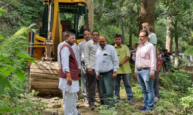 तालों गांव को जोडऩे वाली सड़क का निर्माण कार्य शुरू
