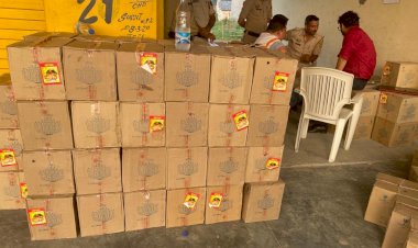 राज्य कर एवं आबकारी विभाग ने 150 पेटी अवैध शराब बरामद की
