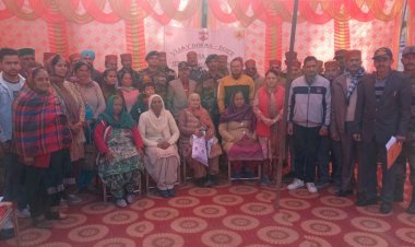 राष्ट्र के लिए सर्वोच्च बलिदान देने वाले वीर सैनिकों की वीर नारियों को किया सम्मानित