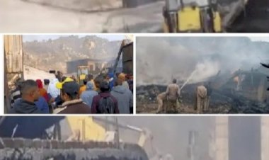 इंडस्ट्रियल एरिया में भीषण अग्निकांड, दो मजदूरों की मौत, करोड़ों का प्लास्टिक वेस्ट जल