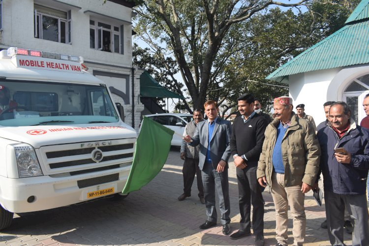 उपायुक्त ने अत्याधुनिक मोबाईल हैल्थ वैन को किया रवाना जिला रेडक्रॅस सोसायटी का पीडि़त मानवता की मदद में महत्वपूर्ण योगदान