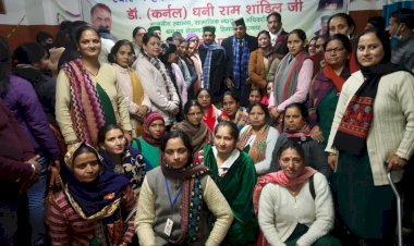 स्वास्थ्य मंत्री ने शाहपुर में विभिन्न कार्यक्रमों में की शिरकत कहा....सेवा भाव तथा समर्पण से काम करें स्वास्थ्य विभाग के कर्मचारी