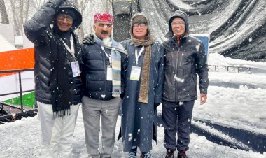 मुख्यमंत्री ने भारत जोड़ो यात्रा के समापन समारोह में भाग लिया