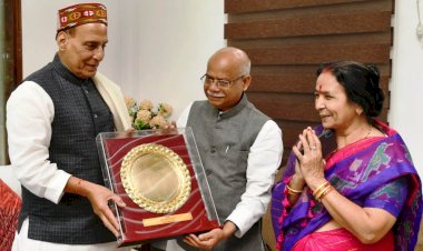 राज्यपाल ने राजनाथ सिंह से भेंट की