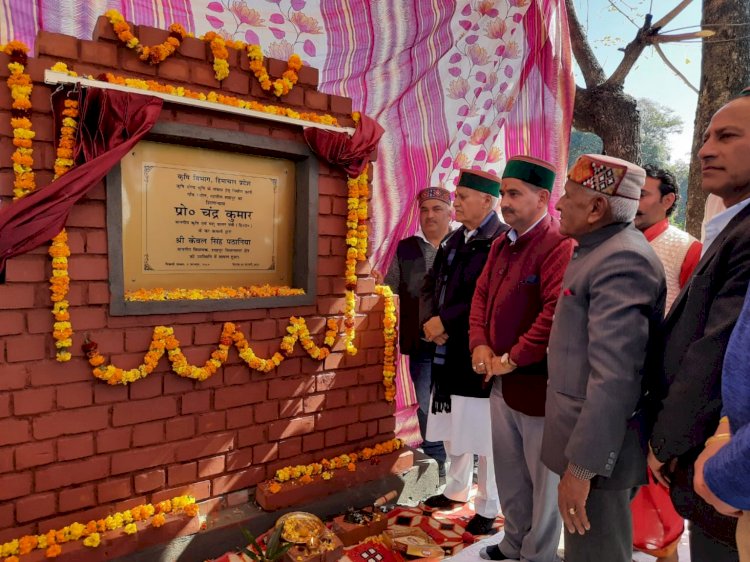 कृषि मंत्री ने रजोल में किया कृषि योग्य भूमि के बचाव कार्य का शिलान्यास कहा... कृषि व्यवसाय को लाभकारी बनाने के लिए व्यवस्थाएं उपलब्ध कराएगी सरकार