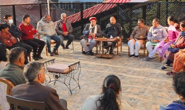 नेता प्रतिपक्ष जयराम ठाकुर ने शिमला नगर निगम चुनाव की दृष्टि से एक महत्वपूर्ण बैठक में भाग लिया