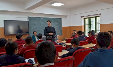 जवाहर नवोदय विद्यालय रिकांग पिओ के छात्रों को दी स्वास्थ्य संबंधी जानकारी