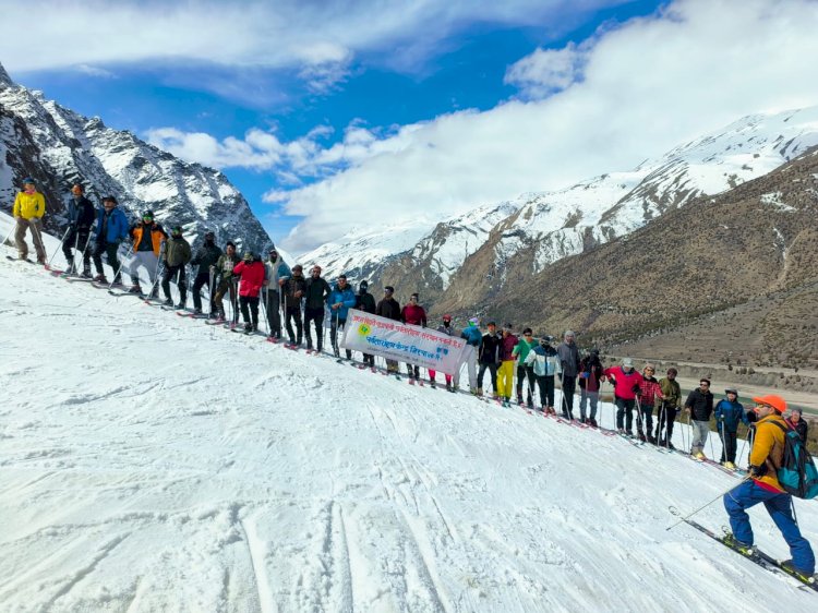 जिस्पा में आयोजित हो रहा 14 दिवसीय बेसिक स्की कोर्स प्रदेशभर के 35 प्रशिक्षु ले रहे हिस्सा