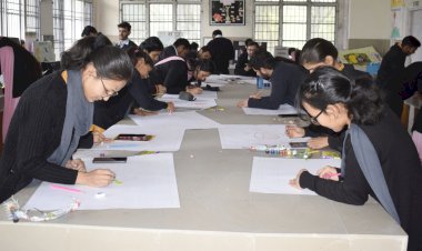 पोषण पखवाड़े में बताई ’श्री अन्न’ की उपयोगिता.....विद्यार्थियों को मोटे अनाज और उसके महत्व के बारे में  बताया