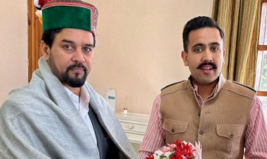 विक्रमादित्य सिंह ने की केंद्रीय युवा कार्य व खेल मंत्री से भेंट........  शिमला के कटासनी में अंतर्राष्ट्रीय स्तर की शूटिंग रेज़ स्थापित करने के लिए सैद्धातिक  स्वीकृति का किया आग्रह