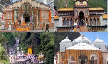 चार धाम यात्रा 2023 का शुभारंभ..... हेलिकॉप्टर से पुष्प वर्षा