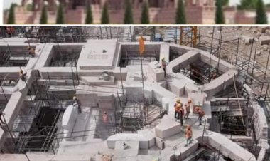 रामलला का मंदिर साकार रूप में दिखने लगा....ट्रस्ट श्री राम जन्मभूमि तीर्थ क्षेत्र ने  तस्वीरें जारी कीं