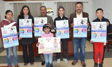 मुख्यमंत्री ने किया बच्चों की सरकार अभियान के पोस्टर का विमोचन......