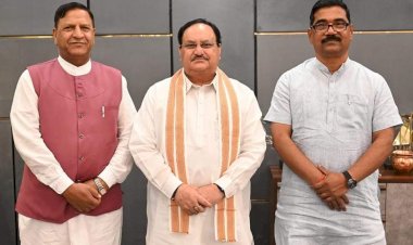 नड्डा से मिले बिंदल......राष्ट्रीय अध्यक्ष से महत्वपूर्ण संगठनात्मक विश्व पर भी चर्चा