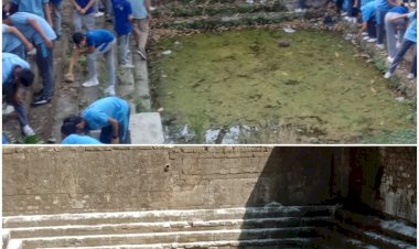 आदर्श मोनाल इको क्लब ने संवारी नौणी के बाग को बाउड़ी ....क्लब के 150 सदस्यों ने दिया जल ही जीवन का संदेश ........