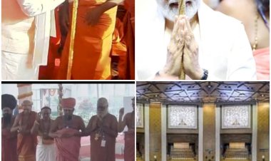 नए संसद भवन के उद्घाटन  किया ,.........    प्रधानमंत्री नरेंद्र मोदी ने स्थापित किया  सेंगोल  ......