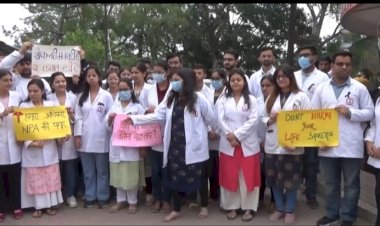 NPA बंद करने के विरोध में चिकित्सकों की पेन डाउन स्ट्राइक ..... नए भर्ती चिकित्सकों को एनपीए ना देने का हो विरोध.....