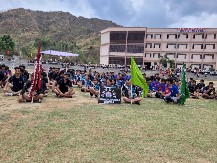 हिमालयन ग्रुप ऑफ प्रोफेशनल इंस्टीट्यूशंस कालाअंब में हुई एचपीटीयू की स्पोर्ट्स मीट ......