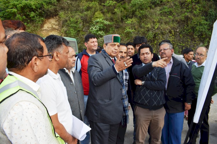 कण्डाघाट में निर्मित होगा बाबा भलकू प्रवेश द्वार - डा शांडिल....... चम्बाघाट से वाकनाघाट तक किया फोरलेन कार्य का निरीक्षण.....