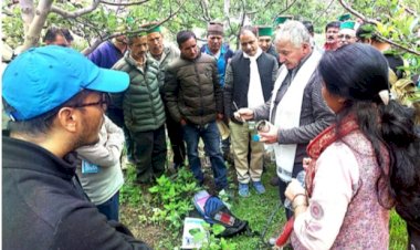 किन्नौर जिला के बटसेरी में...... आयोजित किया गया बागवानी विकास प्रशिक्षण शिविर.....