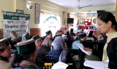 किन्नौर जिला के पूह में..... आयोजित किया गया विभागीय योजनाओं से संबंधित जागरूकता शिविर.......