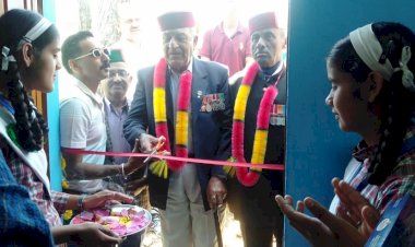 सुगना मेमोरियल टीटी हॉल का उद्घाटन ,,,,,स्वर्गीय पत्नि   की स्मृति मे 1 लाख रुपए की सहयोग राशि दान दी थी.....