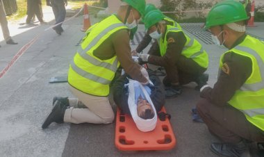 किन्नौर जिला में....... आयोजित की गई आपदा से निपटने के लिए मॉक ड्रिल......