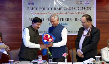 किसानों को नवीनतम तकनीक और पद्धति को अपनाने के लिए प्रेरित किया जा रहा ...... रबी फसलों की मूल्य नीति, विपणन मौसम 2024-25 के संबंध में बैठक आयोजित......