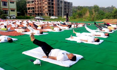 योग भारतीय संस्कृति की दुनिया को अमूल्य देन - राघव शर्मा.... अंतर्राष्ट्रीय योग दिवस पर हिमकैप्स परिसर बढे़ड़ा में आयोजित कार्यक्रम में बोले उपायुक्त......