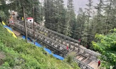 छह दिनों की रिकॉर्ड अवधि में पूरा हुआ बेली ब्रिज का निर्माण...... ठियोग से आगे एनएच 5 पर यातायात बहाल....विक्रमादित्य