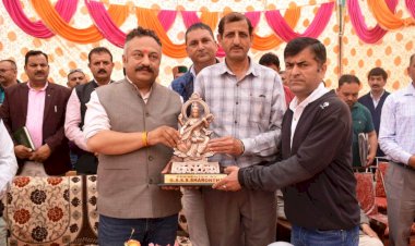 शिक्षा मंत्री ने रखी शारौंथा स्कूल भवन की आधारशिला,........ 2.35 करोड़ से पूर्ण होगा निर्माण कार्य........