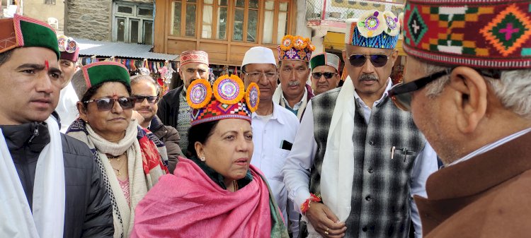 लाहौल के विकास कार्यों के लिए सांसद निधि से 22.50 लाख की धनराशि  जारी की सांसद  प्रतिभा सिंह ने.....