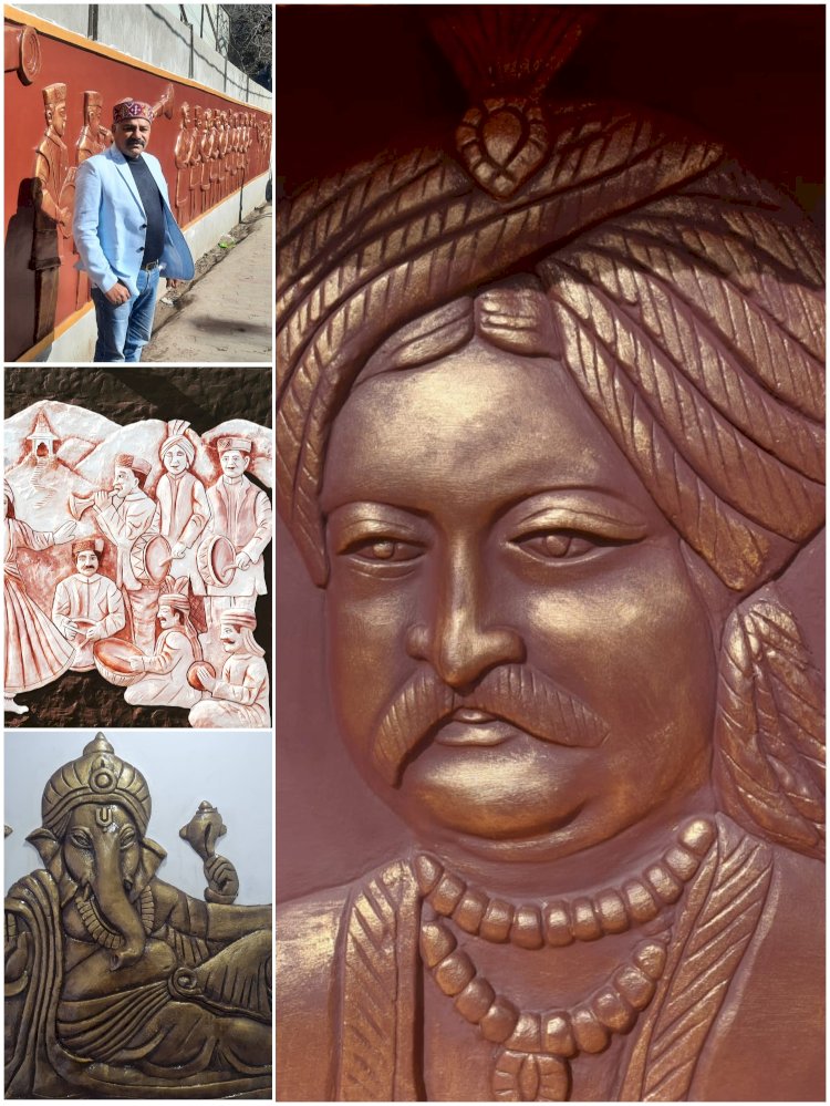 चित्रकारी एवं मुर्तिकला में देश-विदेश में पहचान बना चुके है...... विलासपुर के चित्रकार विजयराज उपाध्याय....