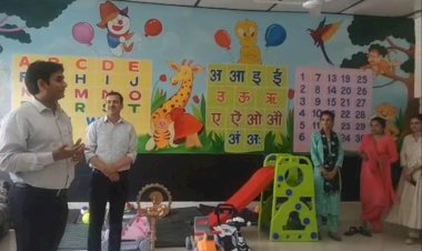 बचत भवन में खुला क्रैच..... कामकाजी दंपत्तियों को होगी सुविधा...... डीसी हेमराज बैरवा ने किया शुभारंभ, क्रैच में शिशुओं को मिलेंगी कई सुविधाएं