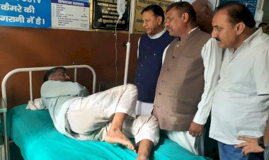 भाजपा प्रदेश अध्यक्ष डॉ राजीव बिंदल... कुशल क्षेम जानने पहुंचे हॉस्पिटल ....