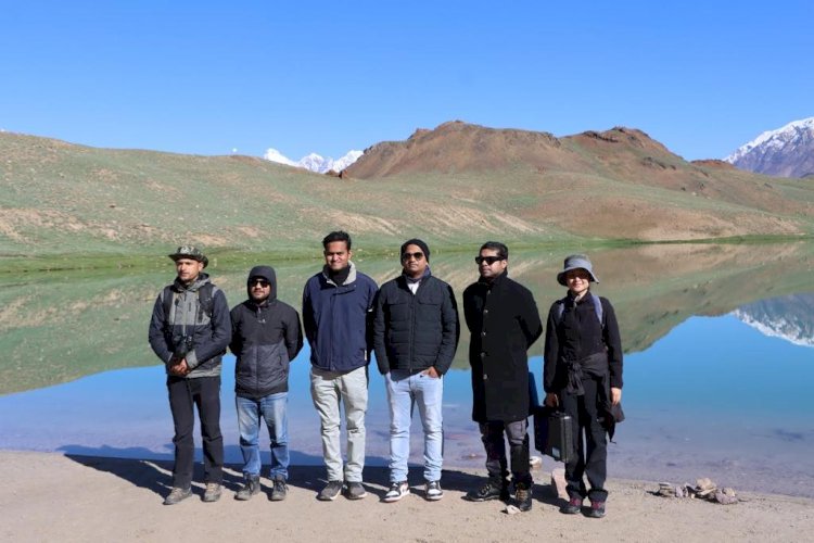 चंद्रताल झील का   वेटलैंड्स इंटरनेशनल साउथ एशिया के तकनीकी विशेषज्ञों की टीम ने किया दौरा