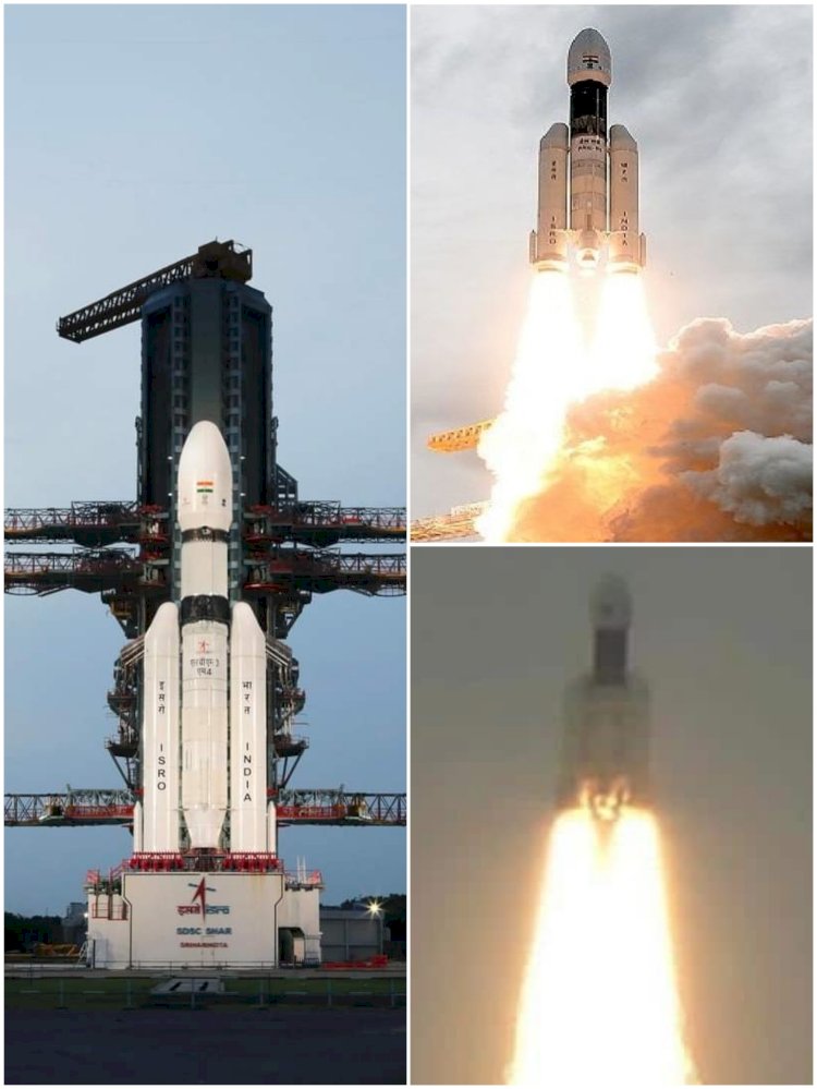 चंद्रयान-3 का सफल प्रक्षेपण.... 40 दिन के सफर पर निकला.......