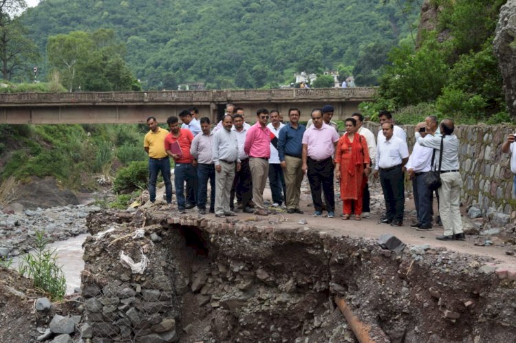 केन्द्रीय अंतर मंत्रालय दल ने सोलन ज़िला में भारी वर्षा से हुए नुकसान का किया आकलन अभी तक लगभग 365 करोड़ रुपये से अधिक का नुकसान