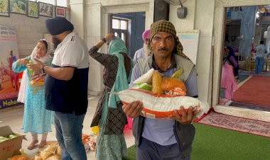 दशमेश रोटी बैंक की समाज सेवा मुहिम जारी.. 45 जरूरतमंद लोगों को बांटा राशन .....