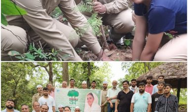 संत निरंकारी मिशन ने नेचर पार्क में विभिन्न प्रकार के पौधे किए रोपित