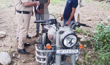 पुलिस ने बाता नदी में मोटरसाईकल से पकड़ा  7.47 ग्राम चिट्टा, आरोपी हिरासत में......