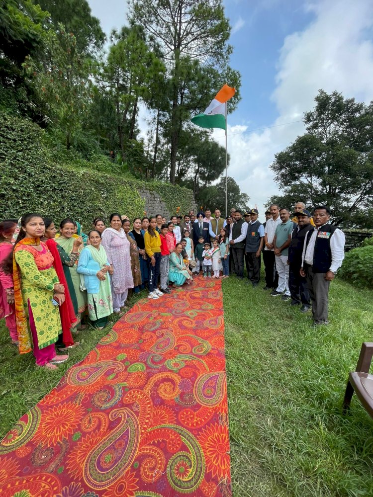 इंडियन एक्स सर्विसज लीग धर्मपुर यूनिट ने मनाया स्वतंत्रता दिवस...