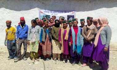 किन्नौर जिला के पूह विकास खण्ड में आयोजित किया गया पोषण जागरूकता शिविर.......