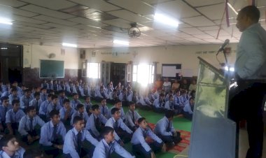 जाहू में विद्यार्थियों को दी मौलिक अधिकारों एवं कर्तव्यों की जानकारी.....