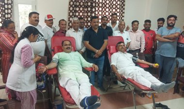 कुटलैहड वेलफेयर सोसाइटी ने बंगाणा में लगाया रक्तदान शिविर.....