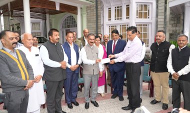 मुख्यमंत्री ने  51 लाख रुपये की धनराशि आपदा राहत कोष-2023 में दान दी.....