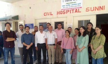 नागरिक अस्पताल सुन्नी में आयोजित किया आयुष्मान भव स्वास्थ्य मेला......