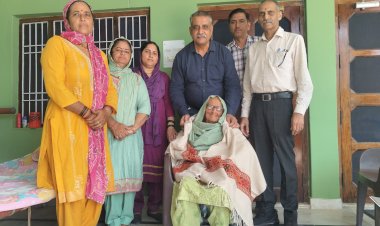 अंतर्राष्ट्रीय वृद्धजन दिवस पर वयोवृद्ध मतदाताओं को किया सम्मानित.....